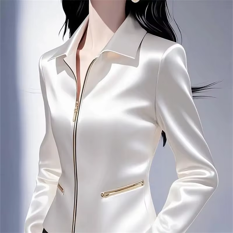 Chemisier femme 2025 printemps été haute qualité mode dames hauts tempérament confortable être tout-match dame loisirs chemise