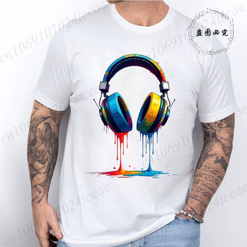 T-shirt décontracté à imprimé graphique pour hommes et femmes