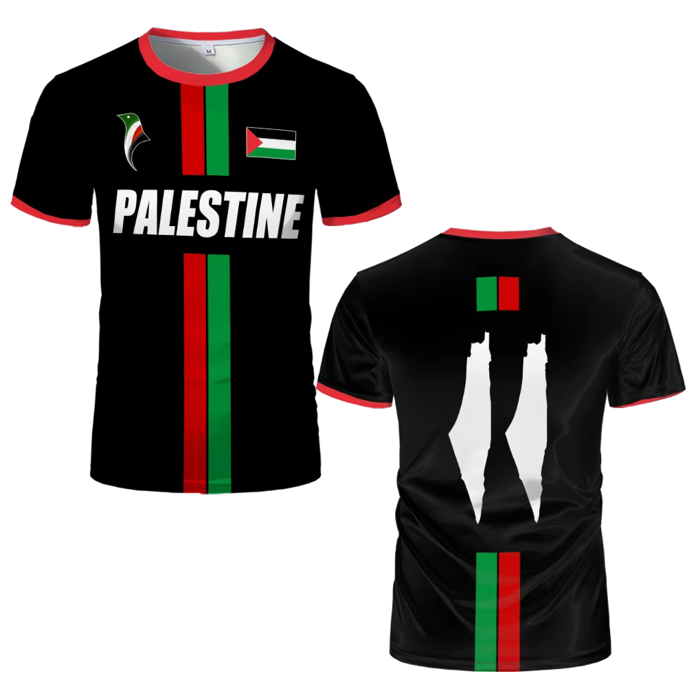 Nouveaux T-shirts de football Palestine 2026 – Maillots palestiniens d'été pour hommes et femmes