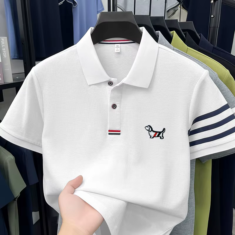 Polo de luxe pour homme à manches courtes de haute qualité