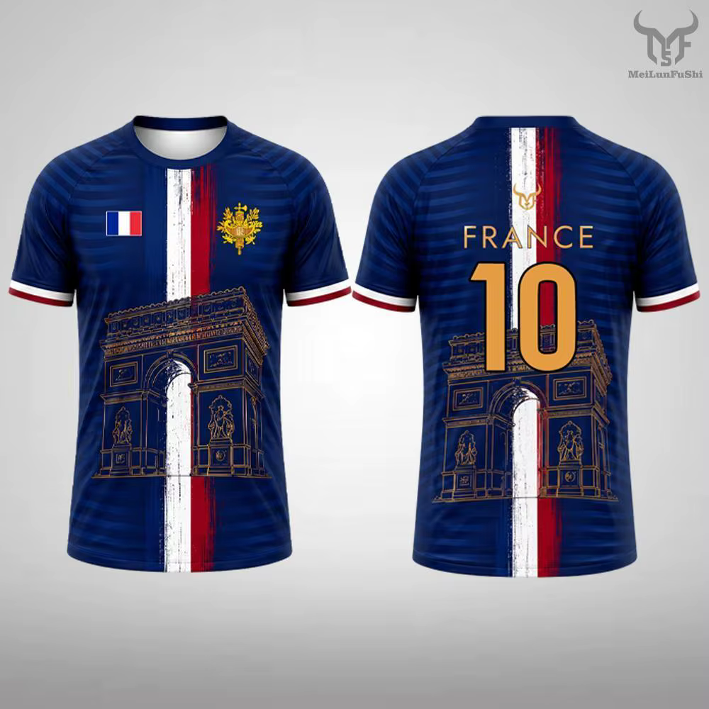 T-shirt imprimé drapeau de la nouvelle France pour hommes