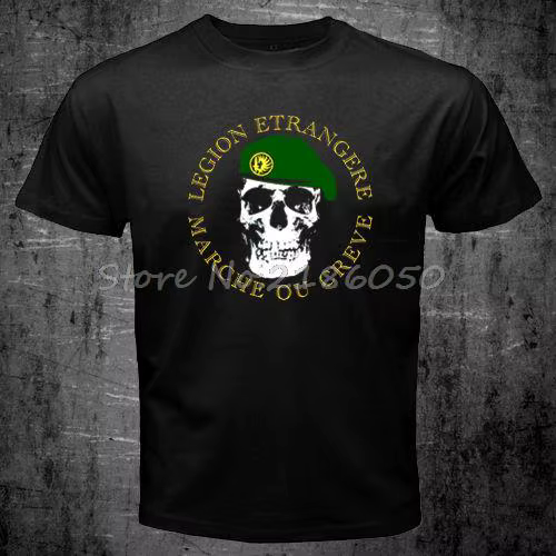 T-shirt en coton Swag des forces spéciales de la légion étrangère française pour hommes