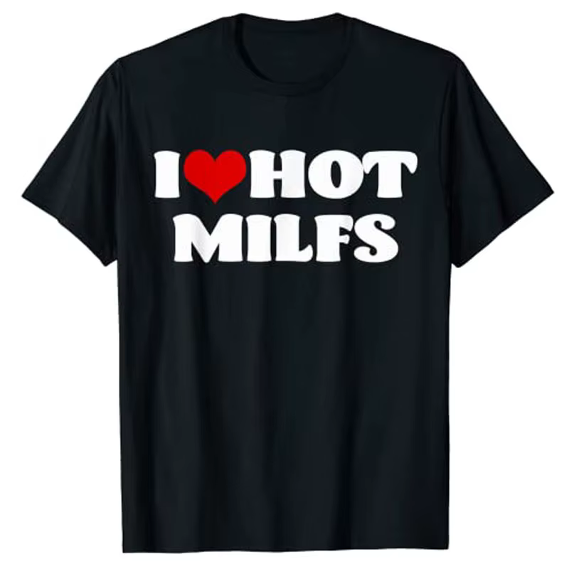 T-Shirt I Love Milelasticity lettres imprimées