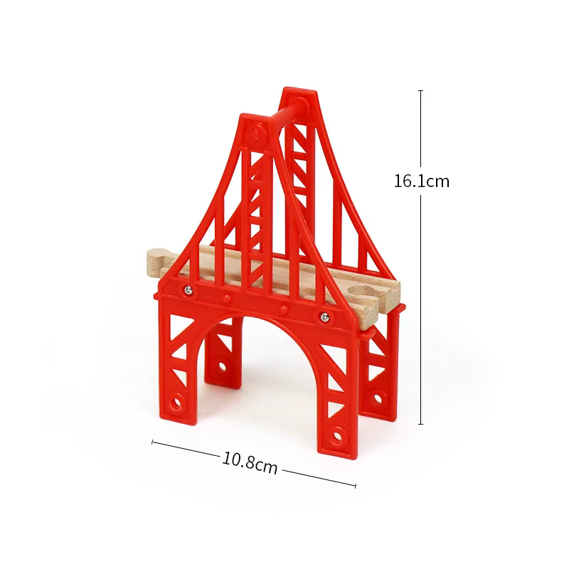 Accessoires de voie ferrée en bois de hêtre pour enfants, jouet d'assemblage, trafic de train Thomas, voiture, chemin de fer, cadeau BLOToy