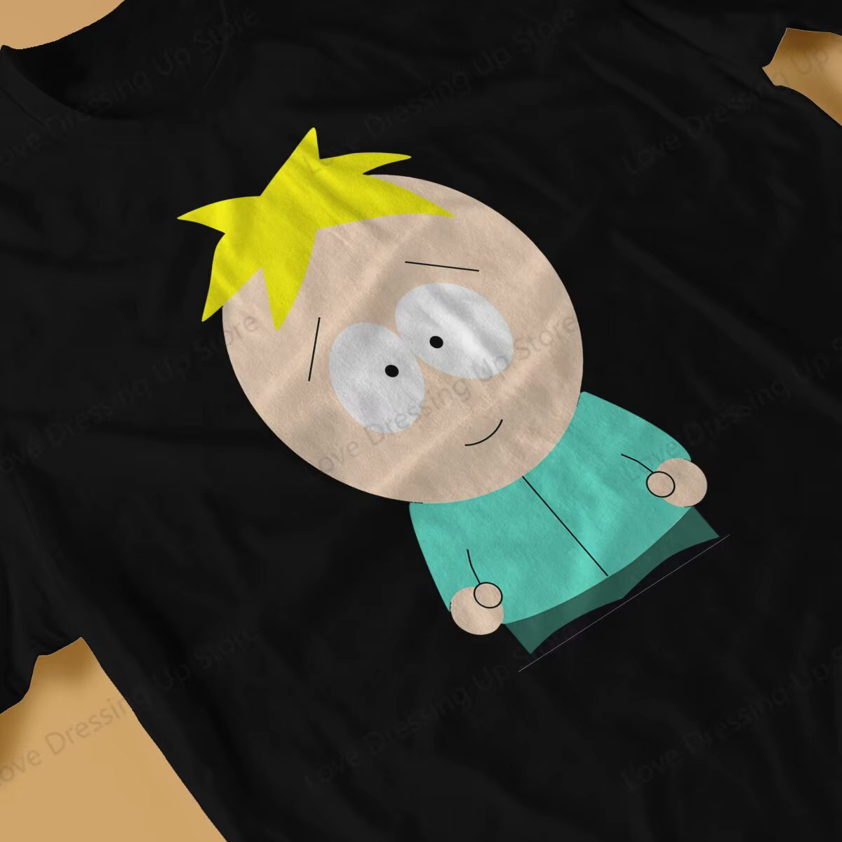 T-shirt en pur coton imprimé Butters Stotch pour hommes, t-shirts Street Cool, thème S-southpark, Y-dehors