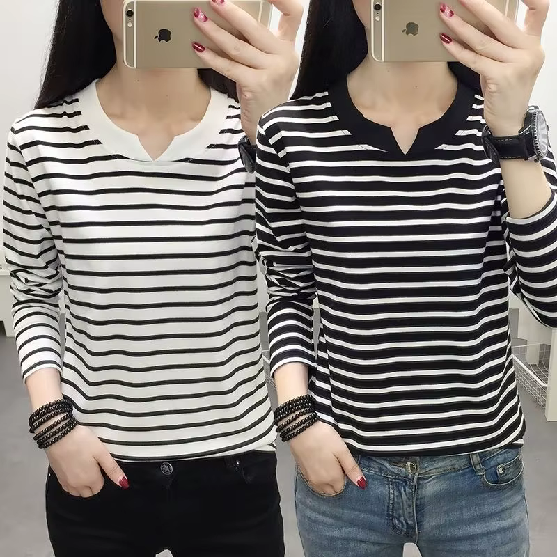 T-shirt ample à manches longues pour femme