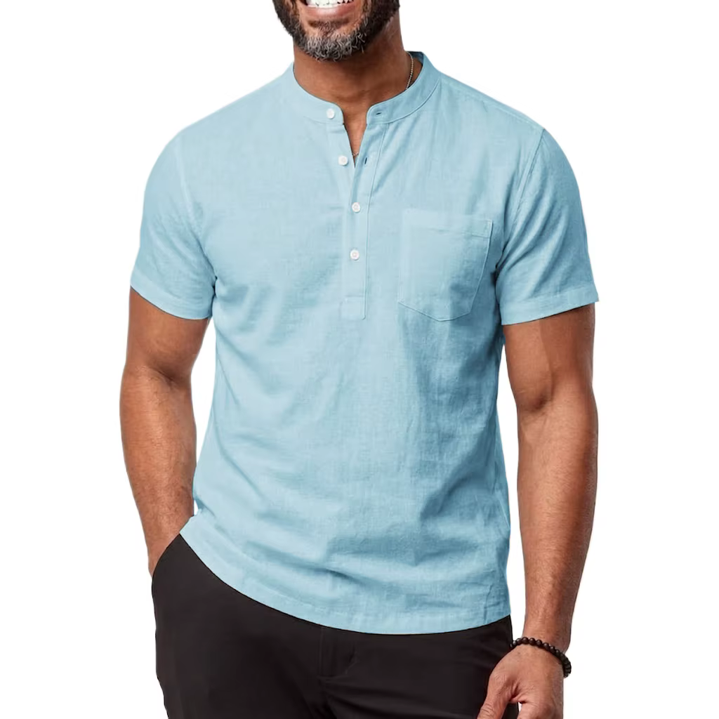 Nouvelle Chemise à Manches Courtes pour Homme