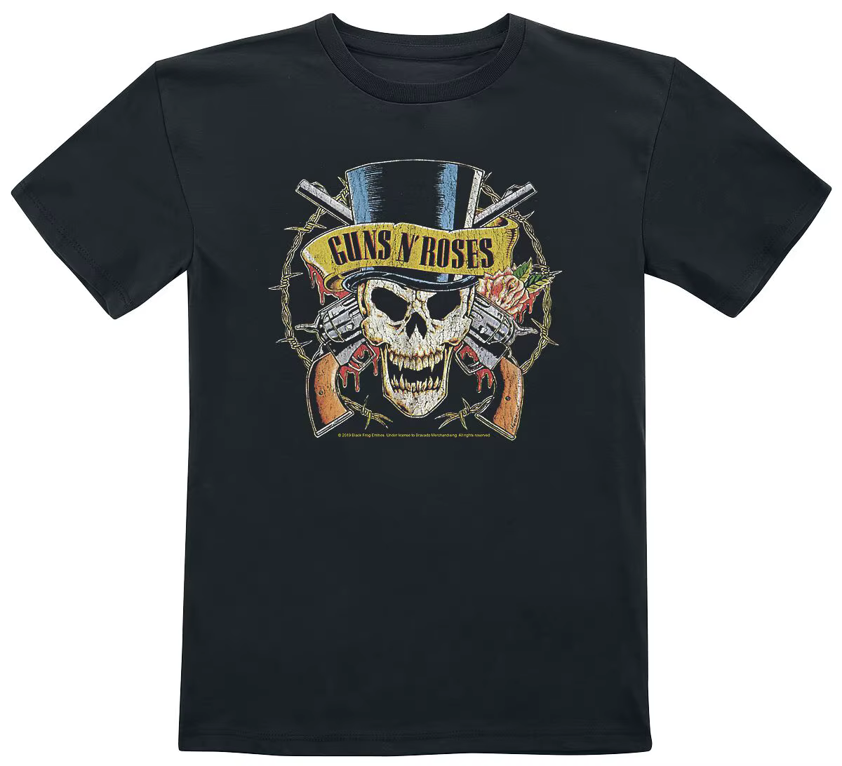 T-shirt rétro Guns N' Roses en coton pour hommes et femmes, Streetwear d'été