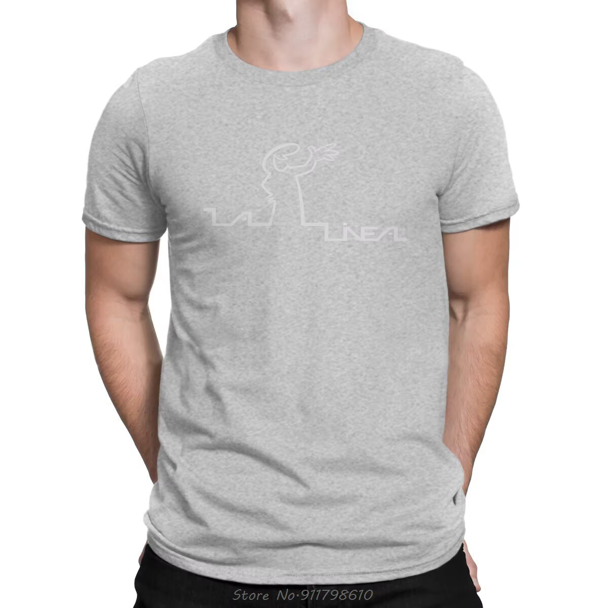 T-shirt col rond pour homme, streetwear, décontracté, en pur coton, nouveauté