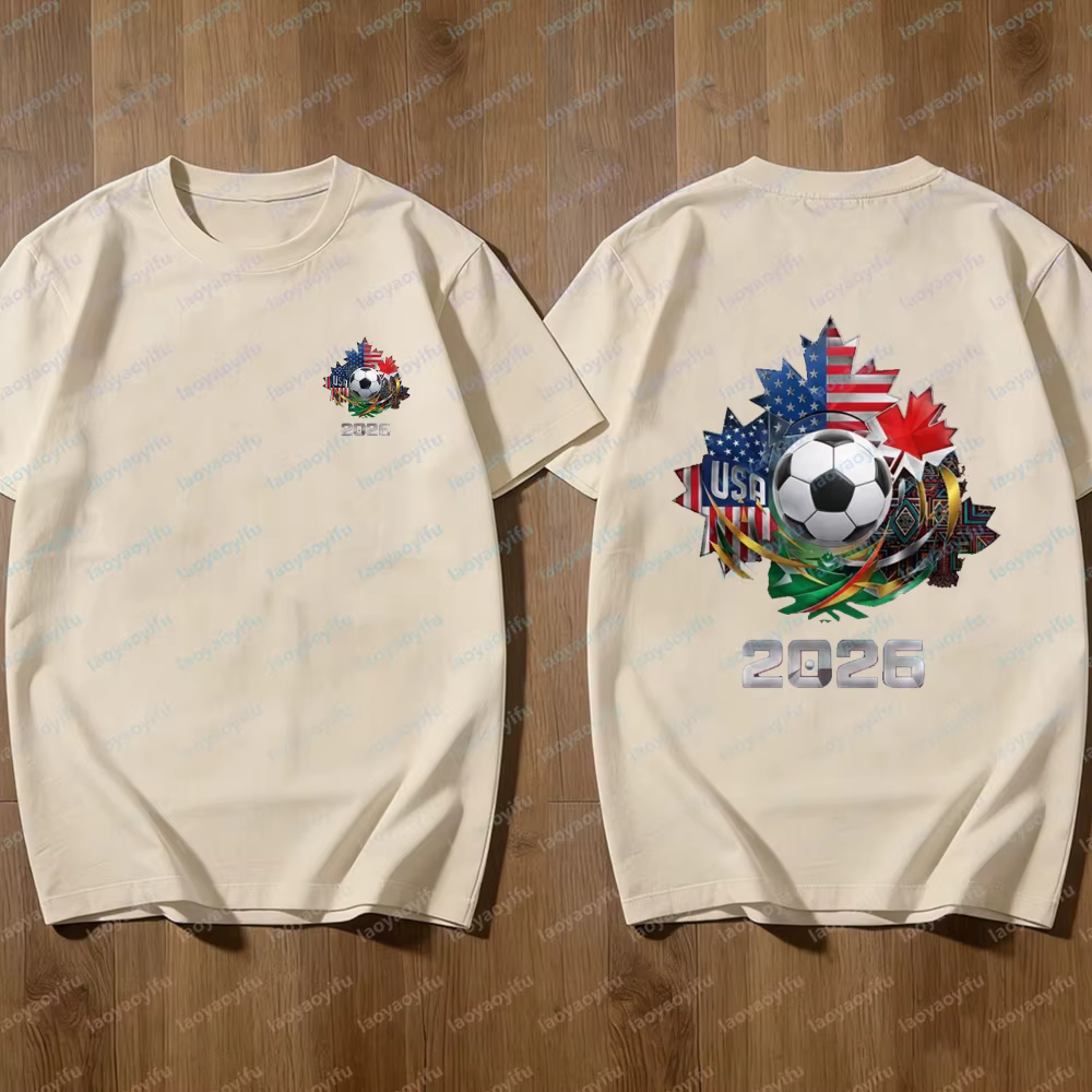 T-shirt de football Amérique du Nord 2026 pour hommes et femmes – Drapeau USA