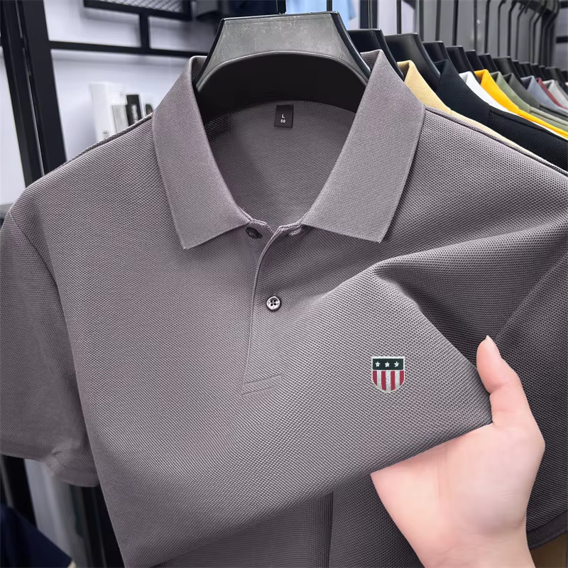 Polo homme de luxe en coton 100% pour l'été