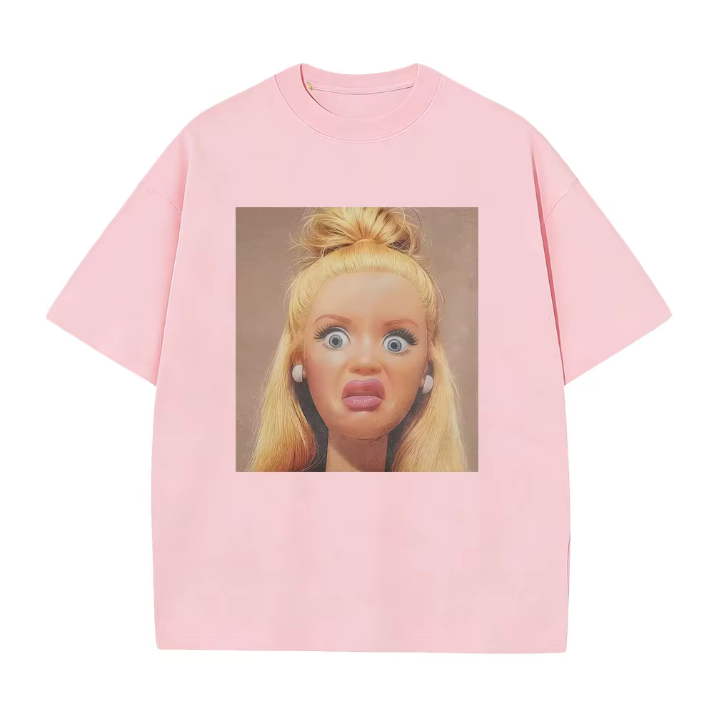 T-shirt humoristique et dégoûtant avec motif de poupée Meme