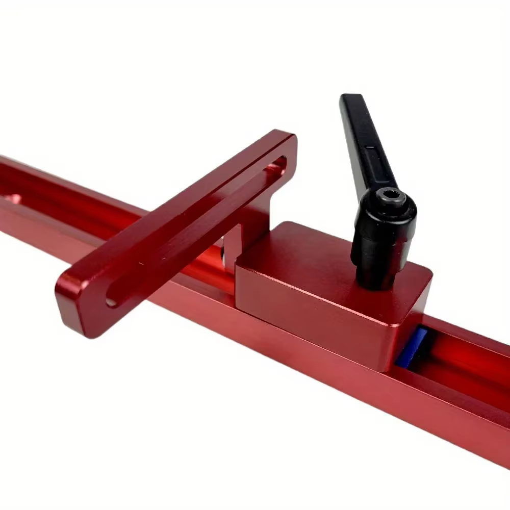 T-track 30 Type en alliage d'aluminium, arrêt de piste à onglet, Rail de goulotte pour le travail du bois, fente en T, gabarit de piste à onglet, fente de fixation à vis en T