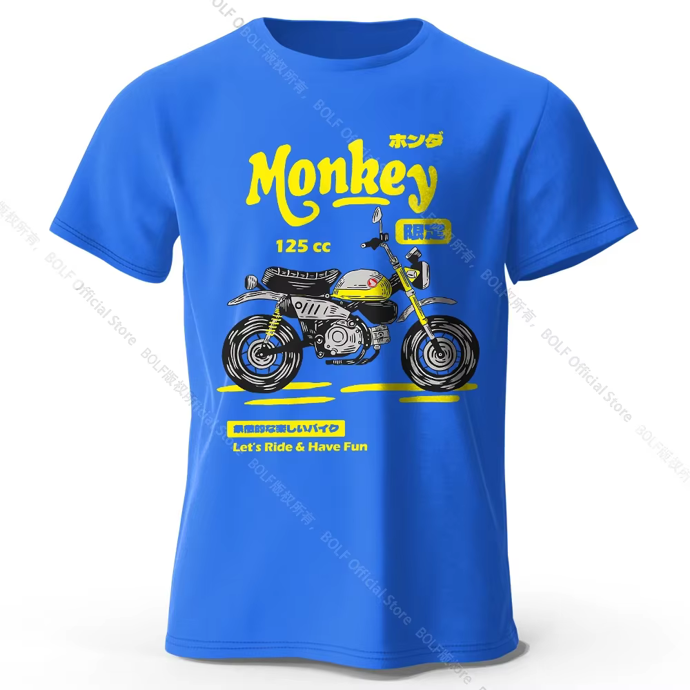 T-Shirt de croquis de moto Vintage 100% coton