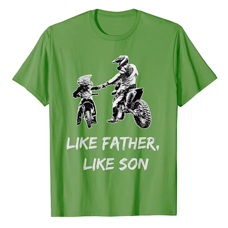 T-shirt graphique comme un père et un fils
