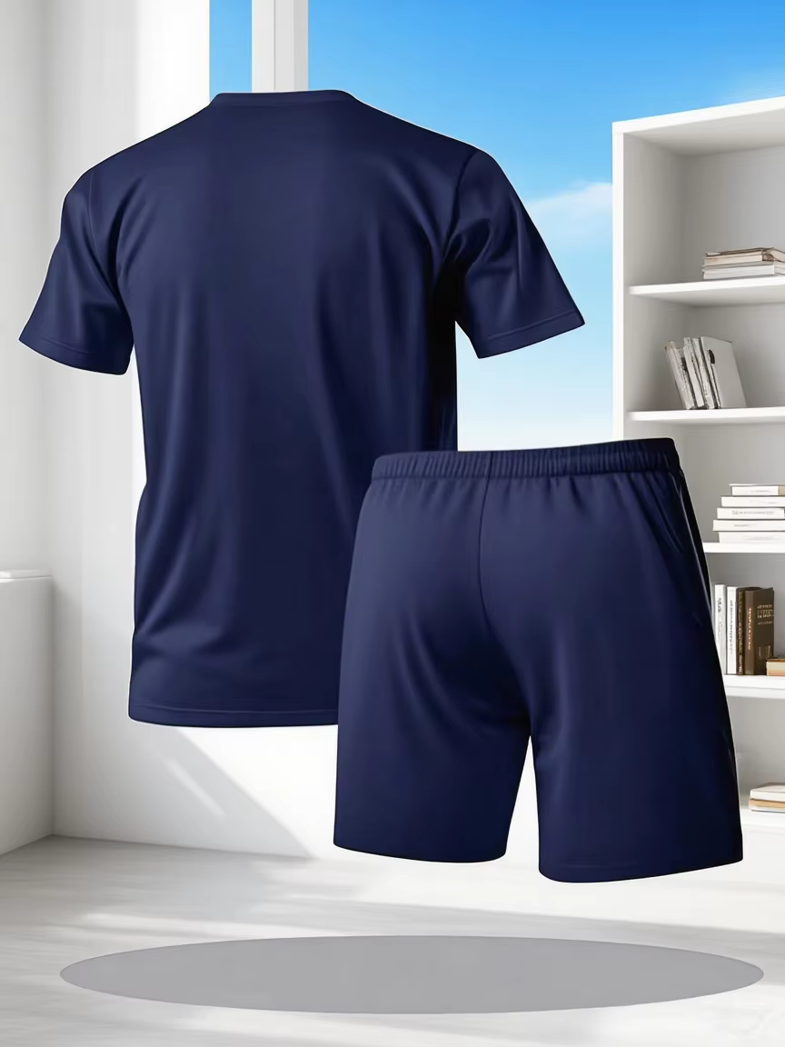 Ensemble deux pièces de sport décontracté à la mode pour hommes