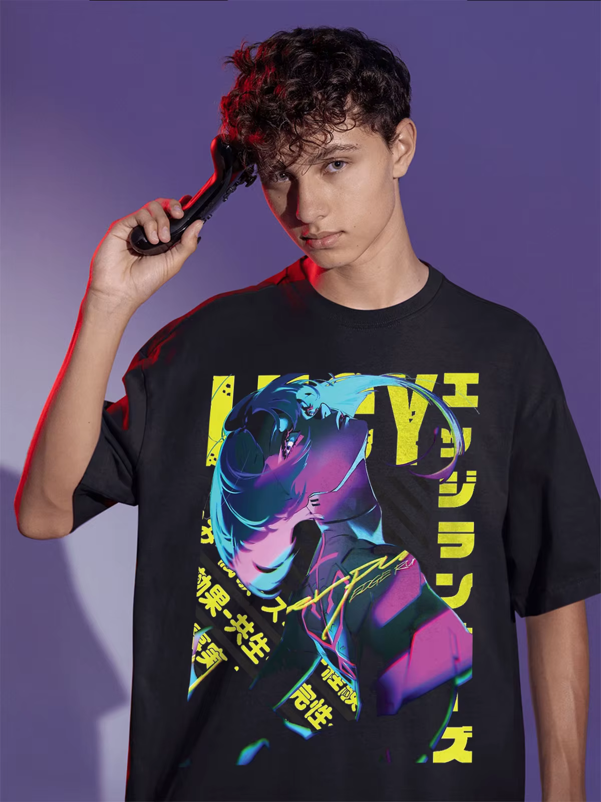 Lucy Cyber Edgerunners Anime T-Shirt Manga chemise graphique doux