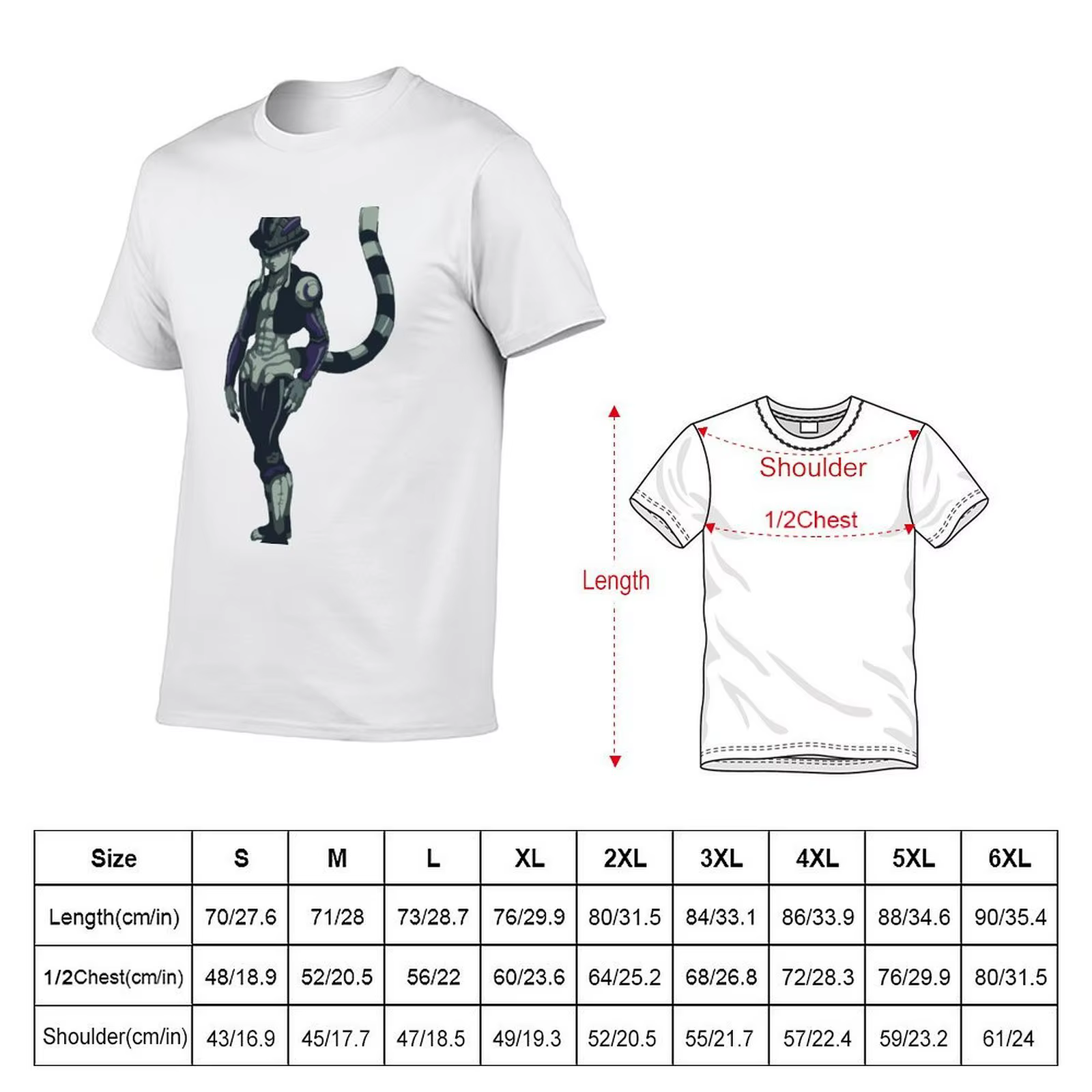 T-shirt Meruem pour l'entraînement physique, respirant