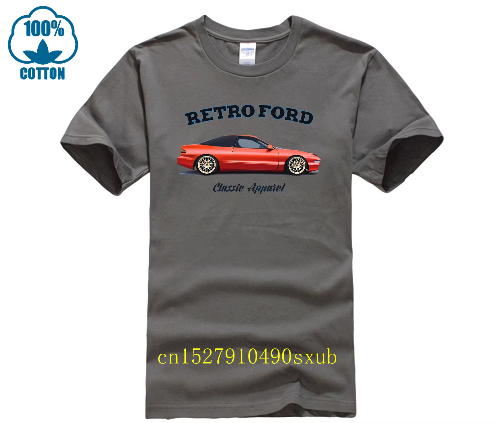 T-shirt FORD PROBE GT MK2. FORD RÉTRO. VOITURE CLASSIQUE. T-shirt MODIFIÉ