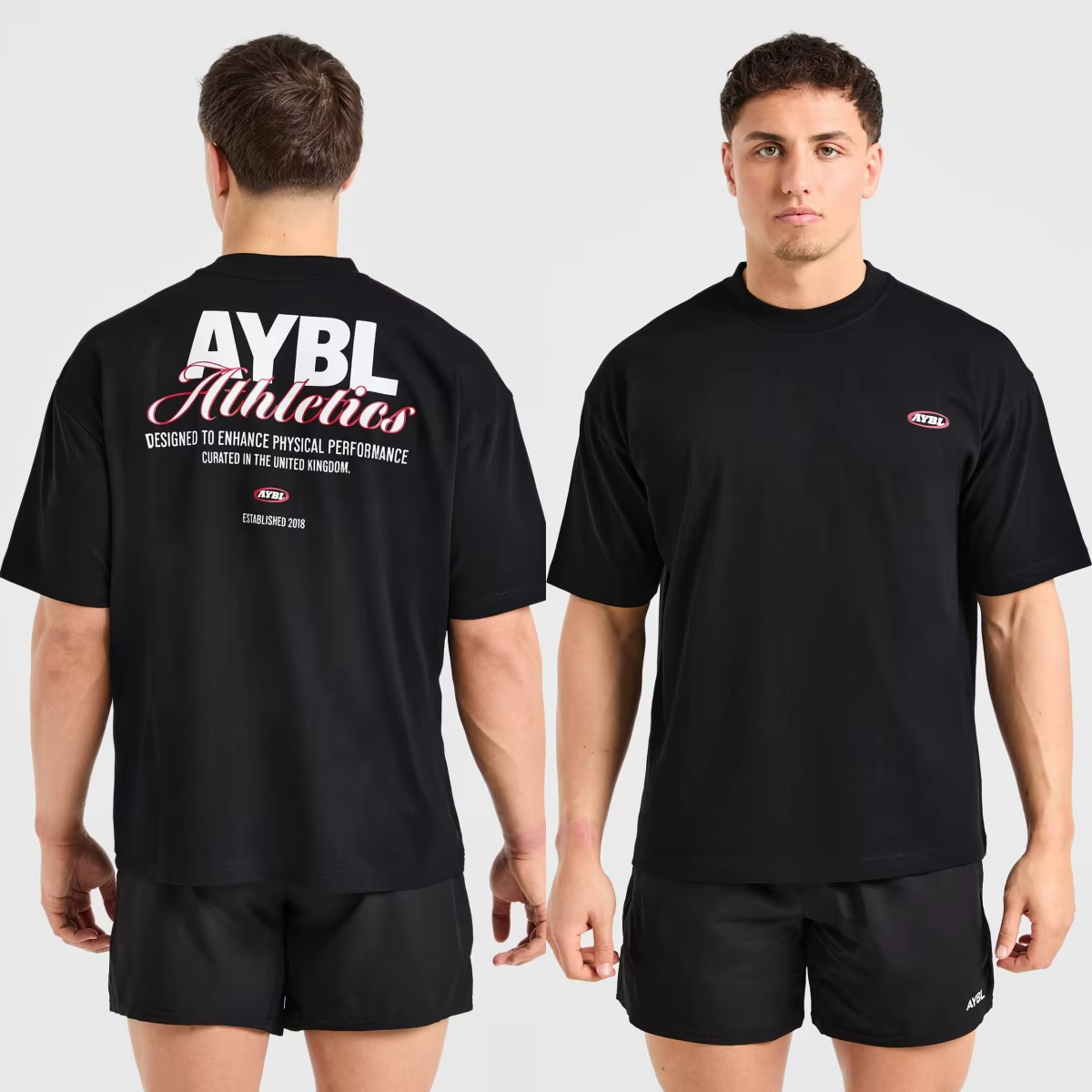 T-shirt en coton avec logo classique noir