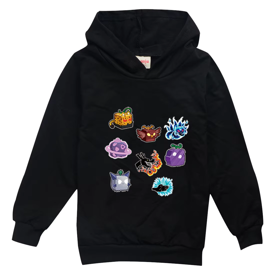 Sweat à capuche imprimé fruits Blox pour enfants