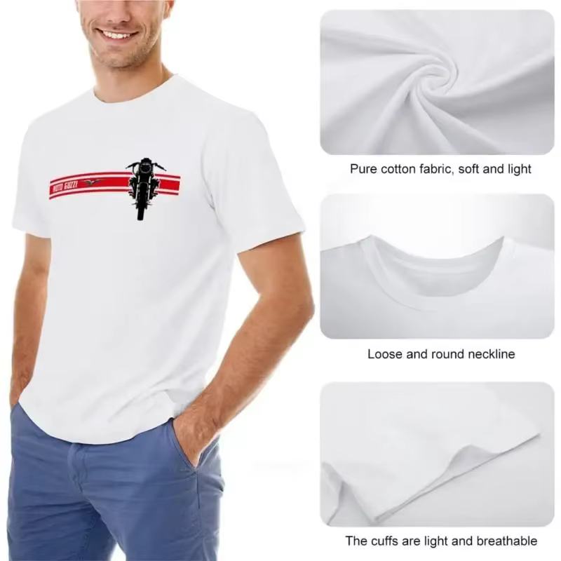 T-shirt hommes Guzzi classique V7