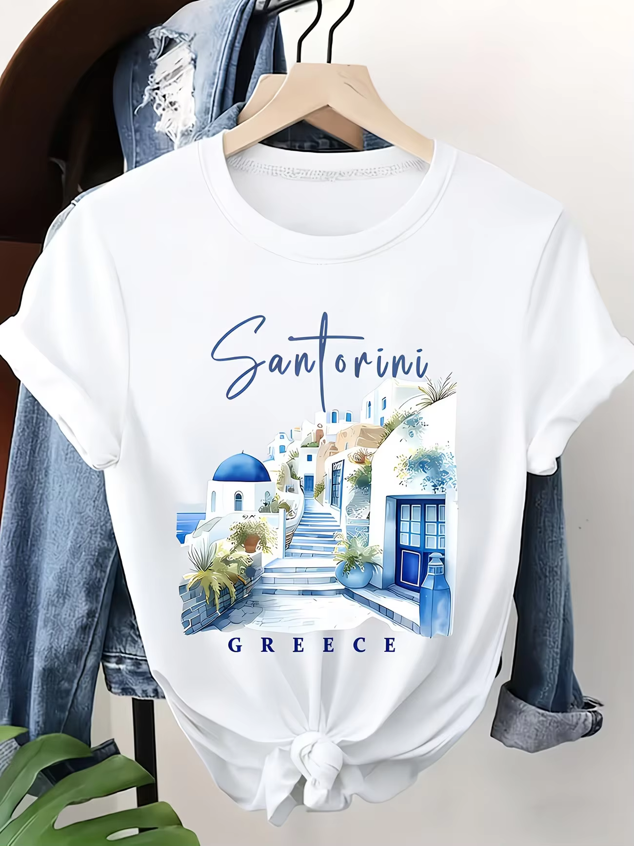 T-shirt décontracté à manches courtes pour femme