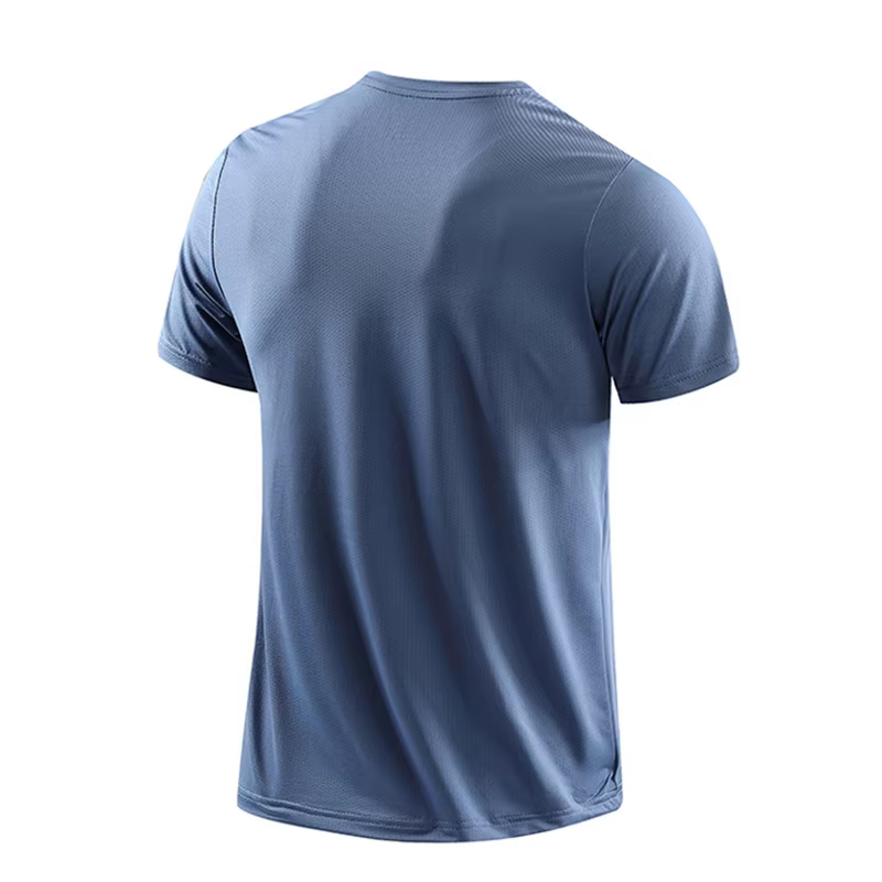 CHRLCK hommes course séchage rapide T-shirts respirant randonnée pêche