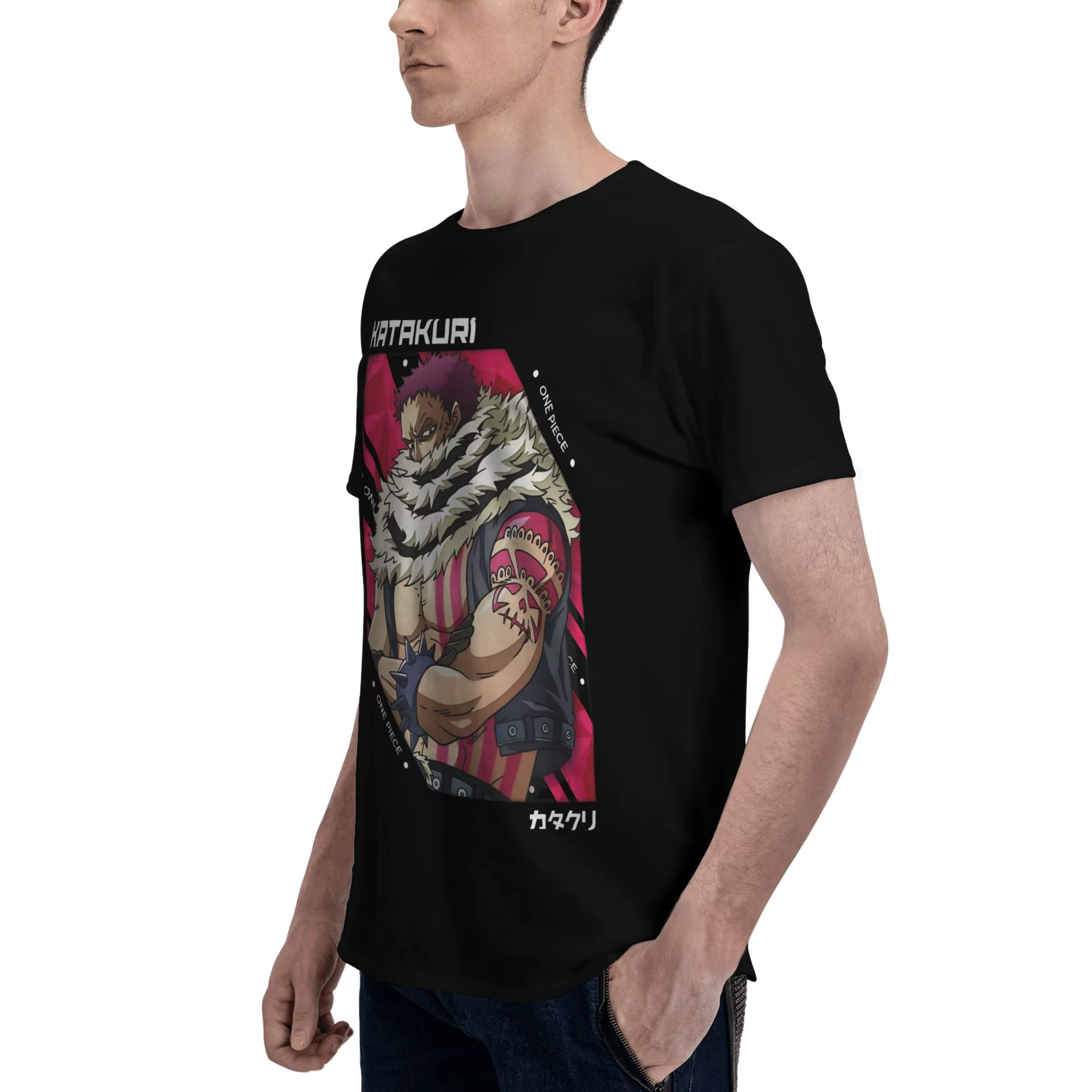 Charlotte Katakuri One Piece v Funny Graphic T-Shirt 100% coton Bandai ONE