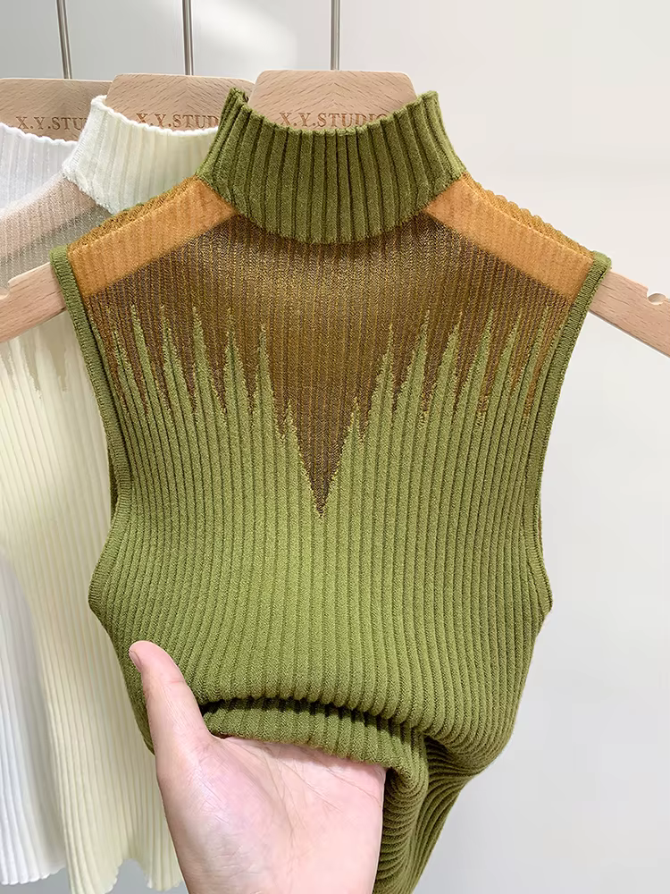 Haut tricoté en maille pour femmes