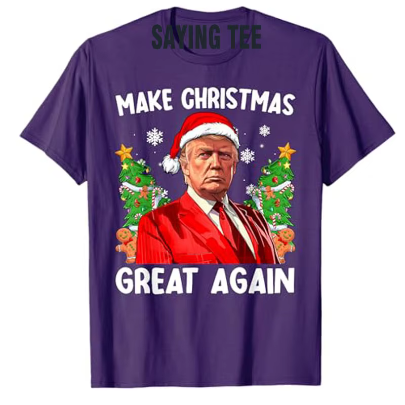 Rendre Noël encore une fois drôle Santa MAGA hommes T-Shirt