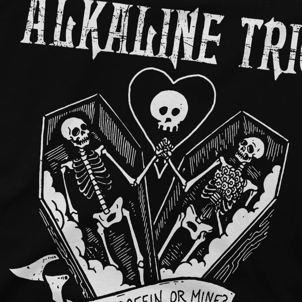 T-shirt basique à col rond pour hommes, PUNK Your Coffin or Relief, Alkaline amento, Creative T-Shirt, Distinctive Gift Clothes, Y-