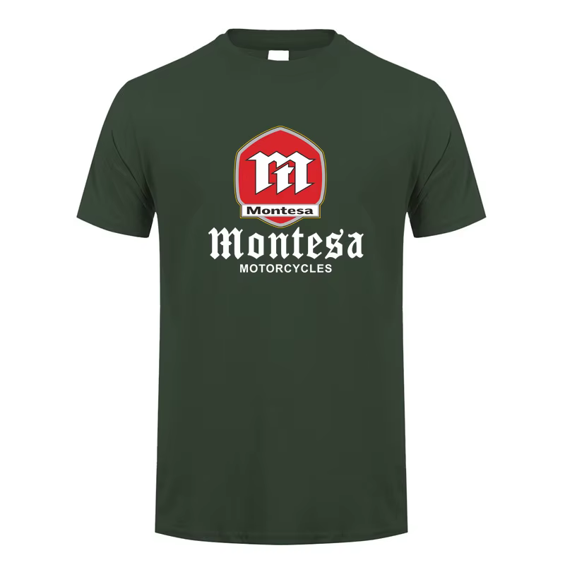 Montesa moto t-shirt été hommes drôle coton à manches courtes