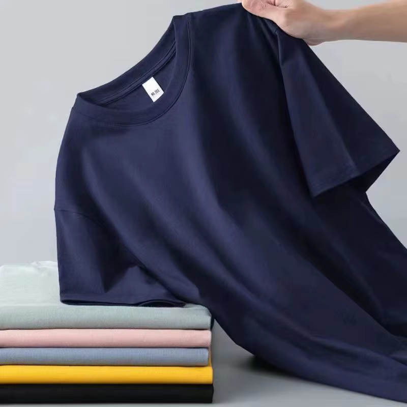 T-shirts polyvalents à manches courtes de couleur unie pour hommes et femmes