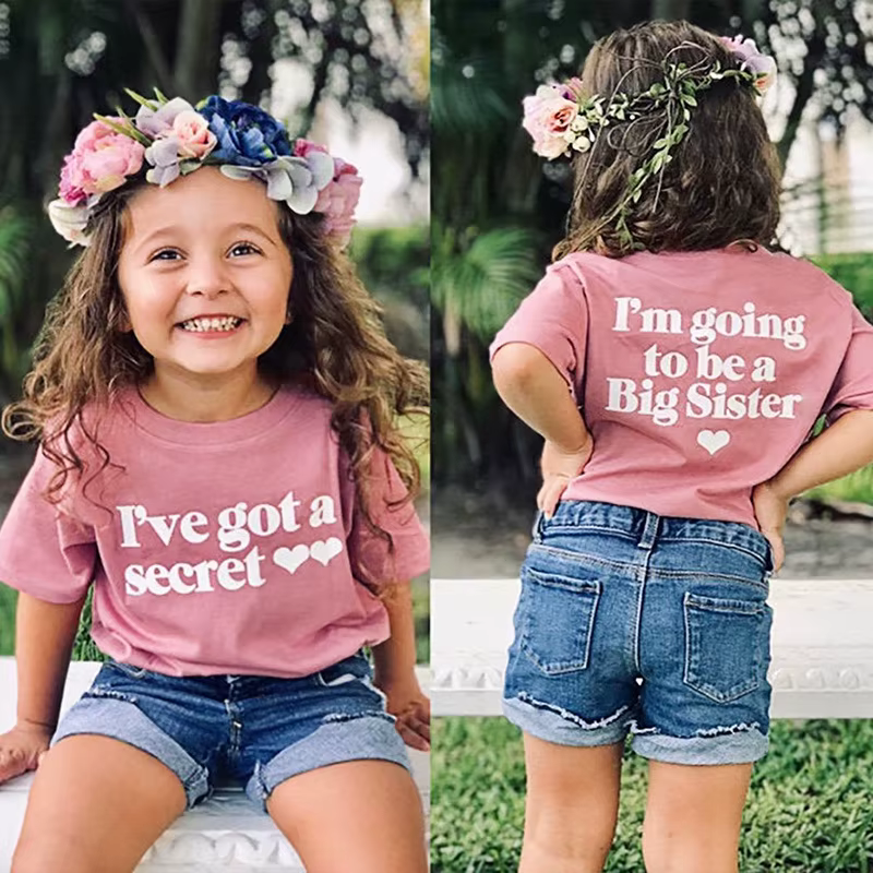 T-shirt secret pour grande sœur/grand frère