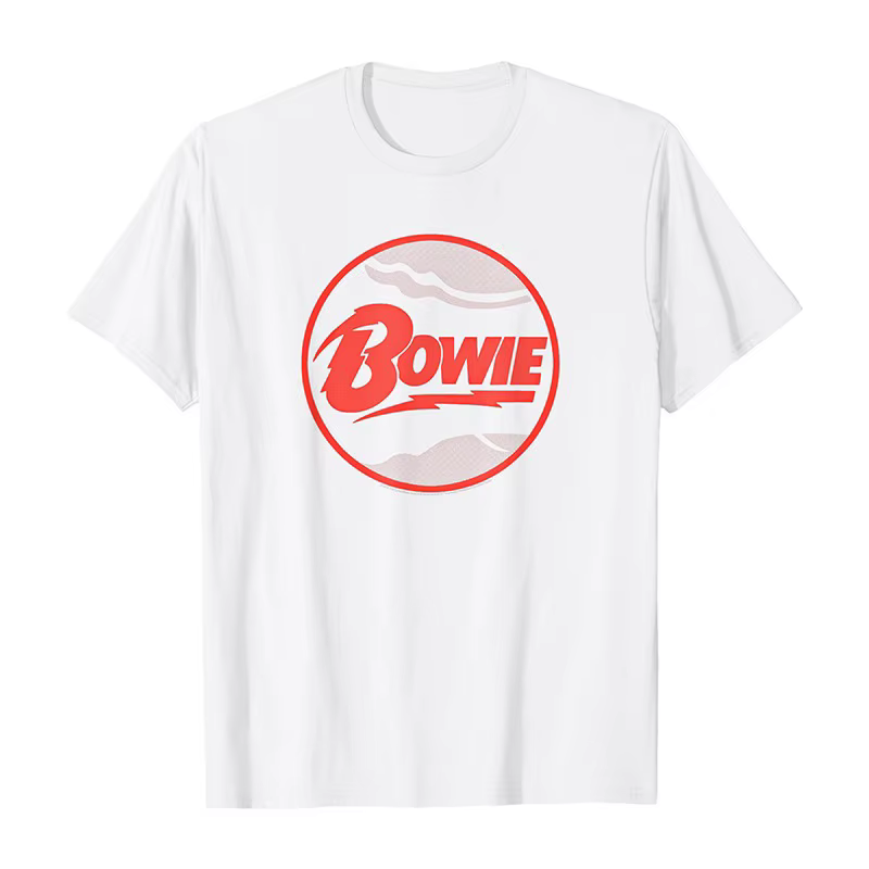 T-shirt imprimé rétro américain pour hommes et femmes, Top David Bowie Rock Singer Art