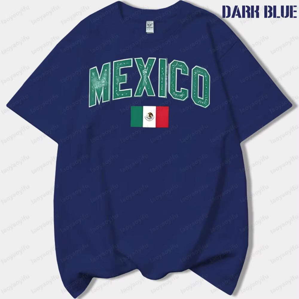 Jour de l'indépendance mexicain femme graphique t-shirts Viva mexique homme été haute qualité coton t-shirt mode décontracté extérieur hauts