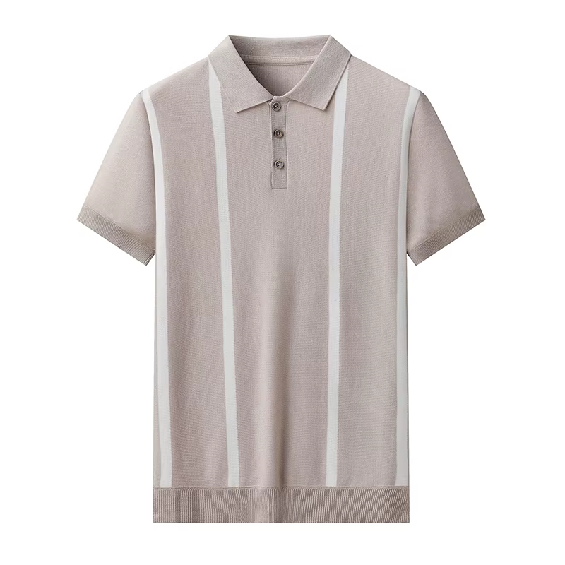 Chemises polo en tricot pour hommes