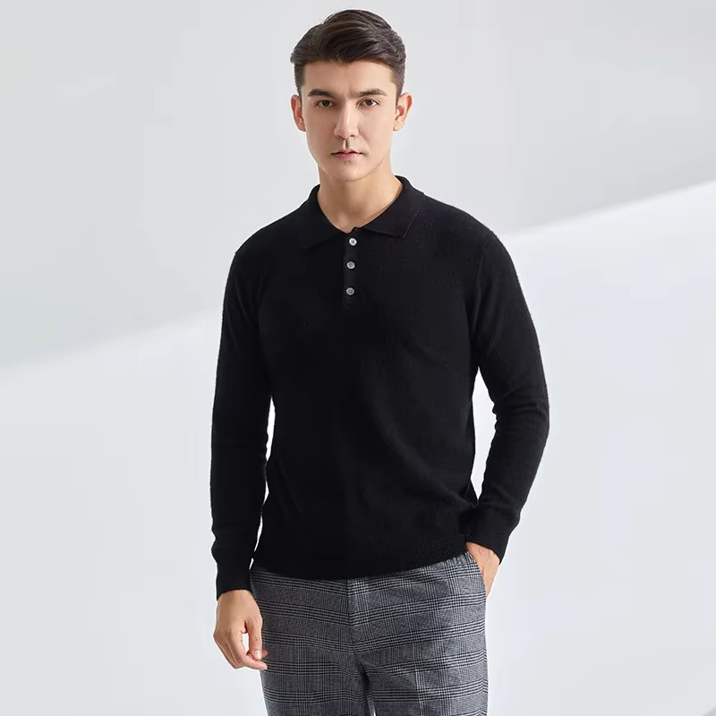 Polo à manches longues pour hommes