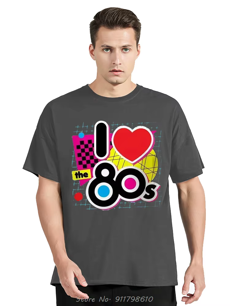 T-shirt unisexe à manches courtes et col rond pour hommes