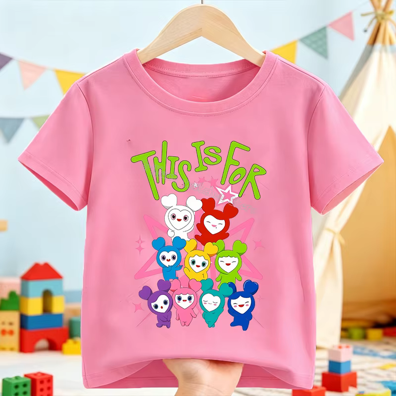 T-shirt rose Kpop Girl Group pour enfants
