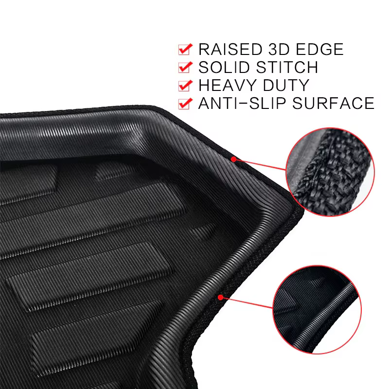 Polymères de coffre de voiture pour Volkswagen VW Polo, 6R, 6C, 61, Mk5, 2010 ~ 2017, accessoires Cargo Boot Pad, protecteur, OligWaterproof, tapis, doublure
