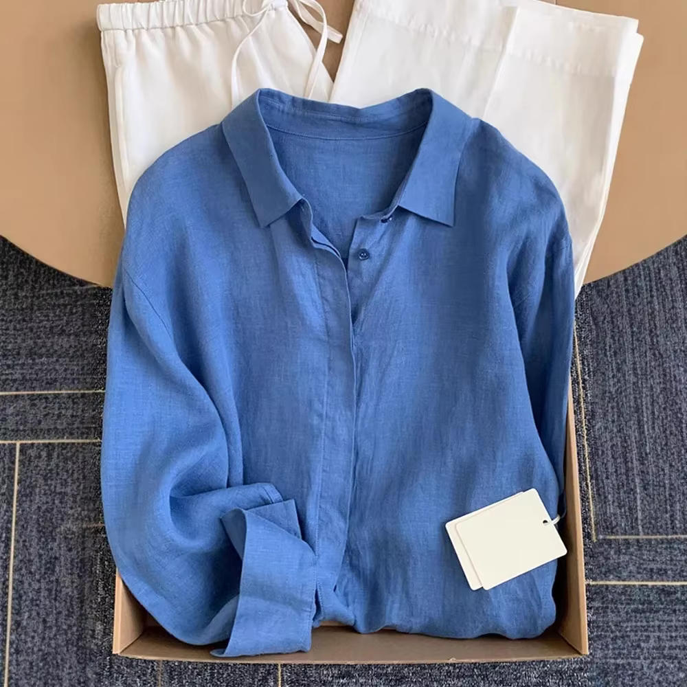 Chemise en lin français pour femmes