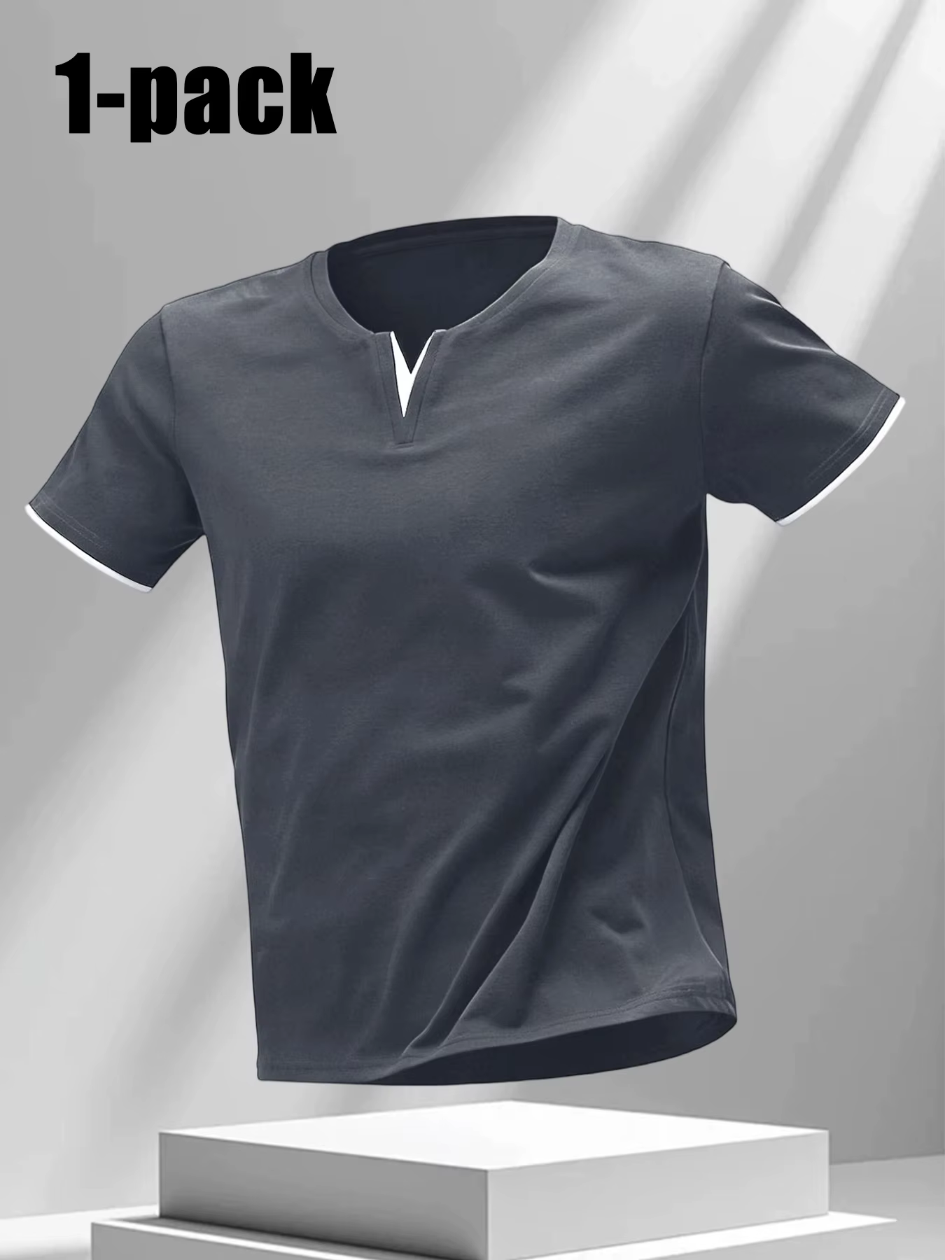 T-shirt pour homme à col en V