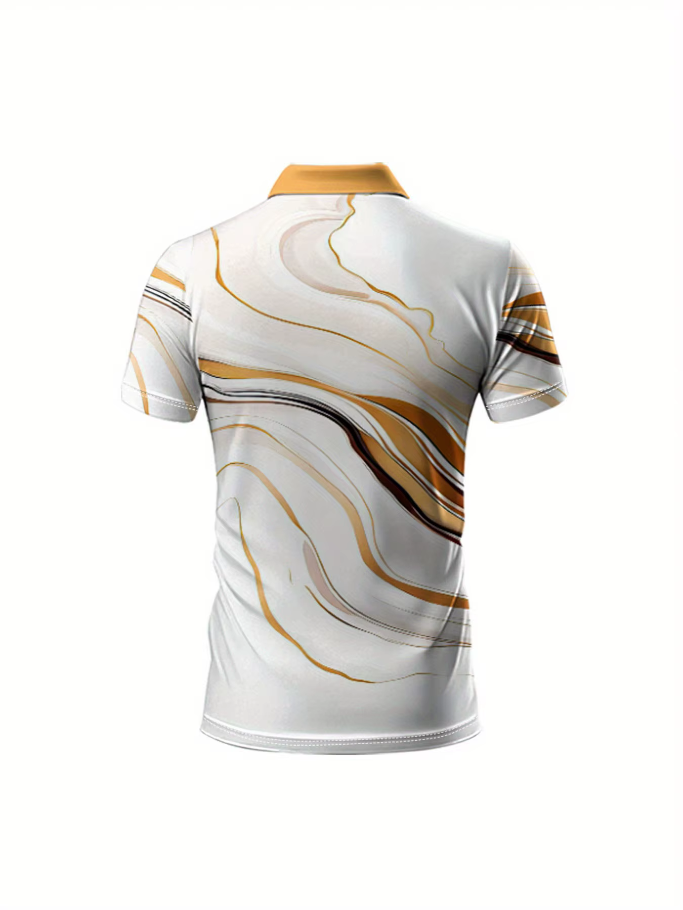 La nouvelle chemise POLO à manches courtes pour hommes d'été 2025 présente une impression de motifs à pois 3D