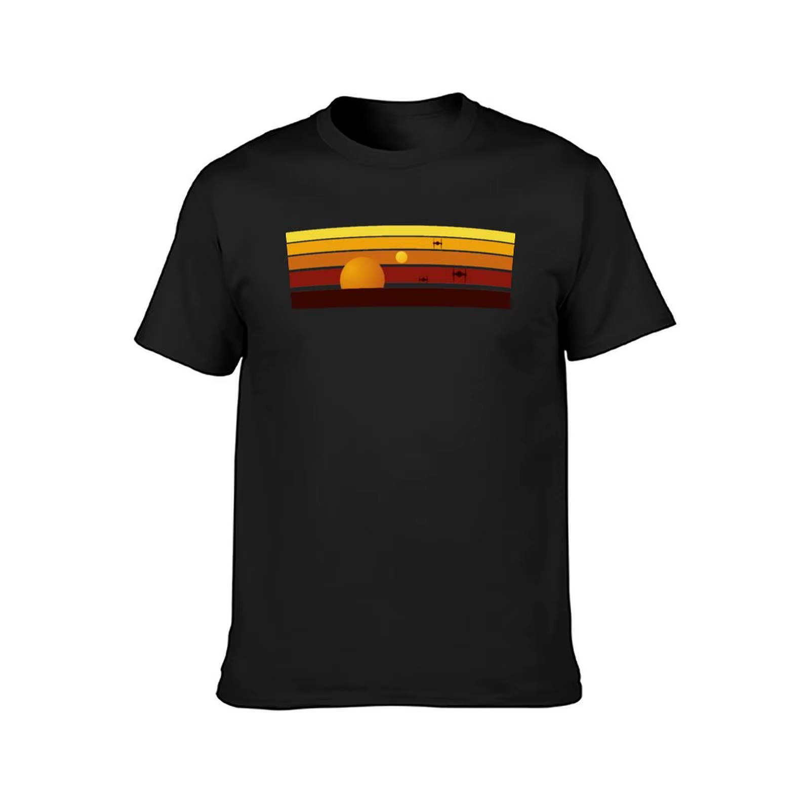 TATOOINE SUN-T-Shirt imprimé animal pour hommes, vêtements d'été pour garçons
