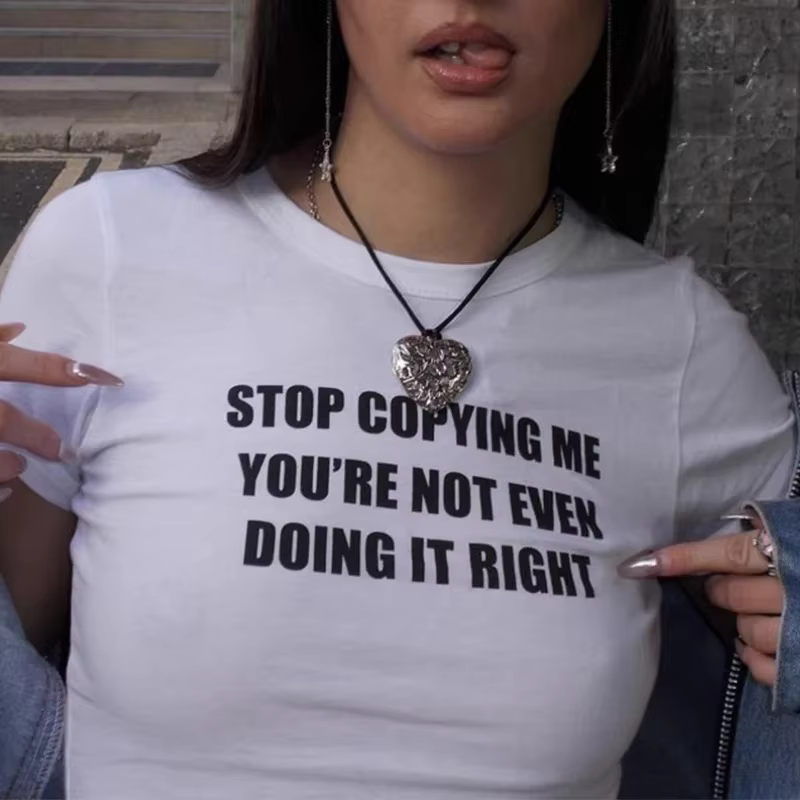 T-shirt court et sexy pour bébé, estival et rétro, avec imprimé Y2k