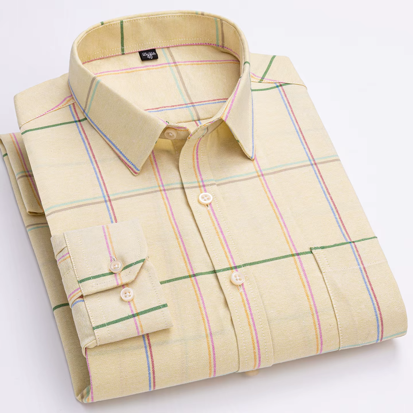 Chemises Oxford à manches longues pour hommes