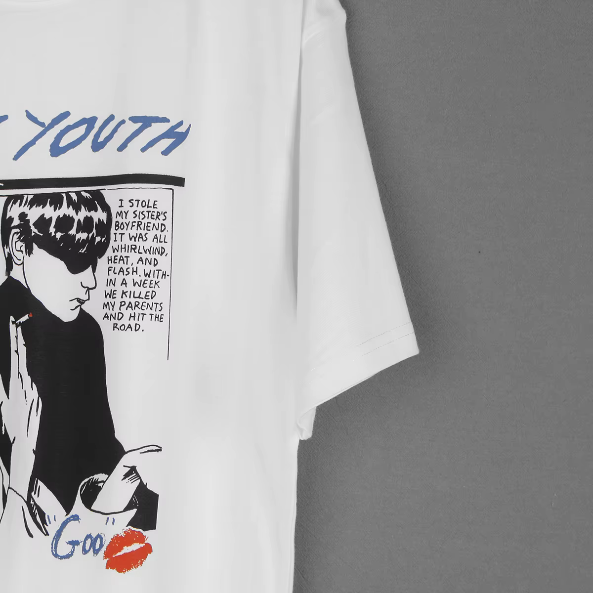 Sonic Youth T-Shirt Goo expérimental Grunge Pixies Band blanc vêtements pour hommes manches courtes été coton cadeau imprimé chemise