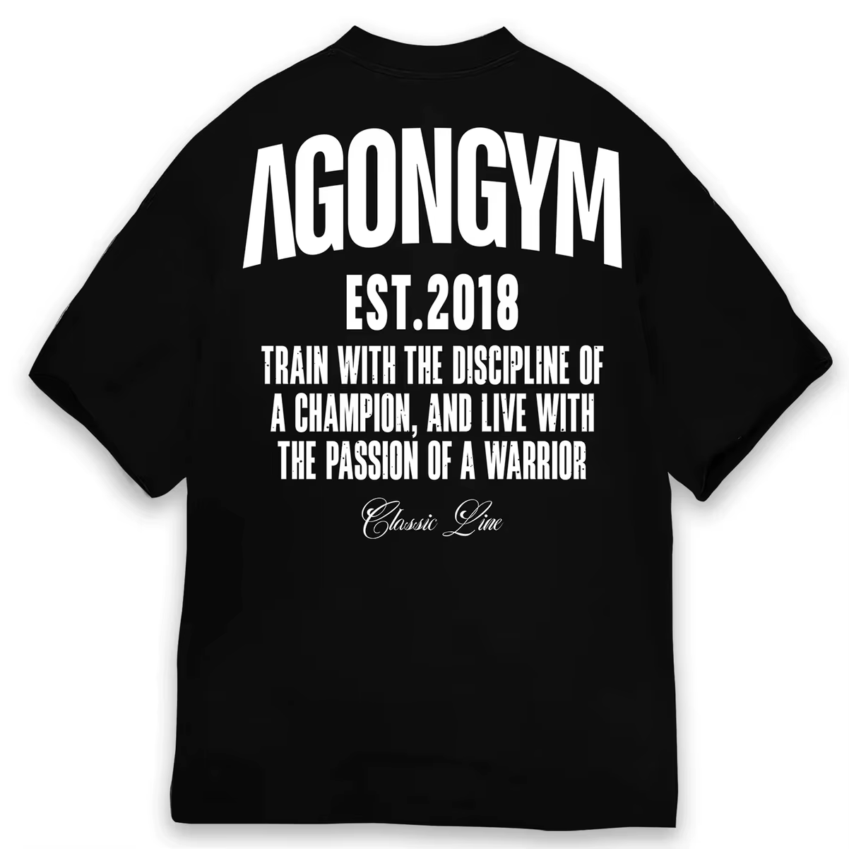 AGONGYM nouvelle tendance de la mode hommes T-shirt sport coton manches courtes chemises amples musculation Fitness